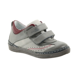 Gray brogues children's shoes with Velcro Ren But 3047 red multicolored grey 1