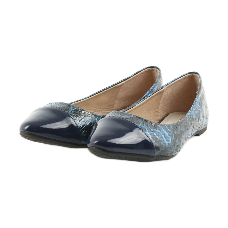 Via-Nova Ballerinas women's shoes Via Nova 07-041 navy blue black 3