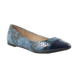 Via-Nova Ballerinas women's shoes Via Nova 07-041 navy blue black 1