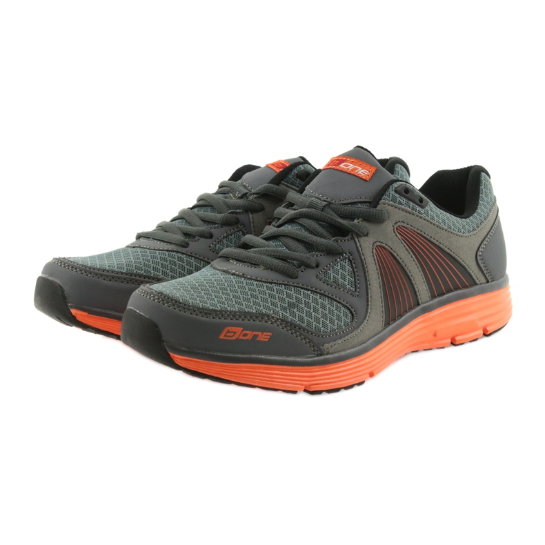 Gray ADI B.one 15-04-011 men's sports shoes orange grey 3