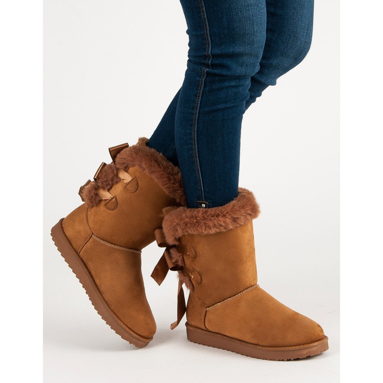 High Mukluki With Bows brown 2