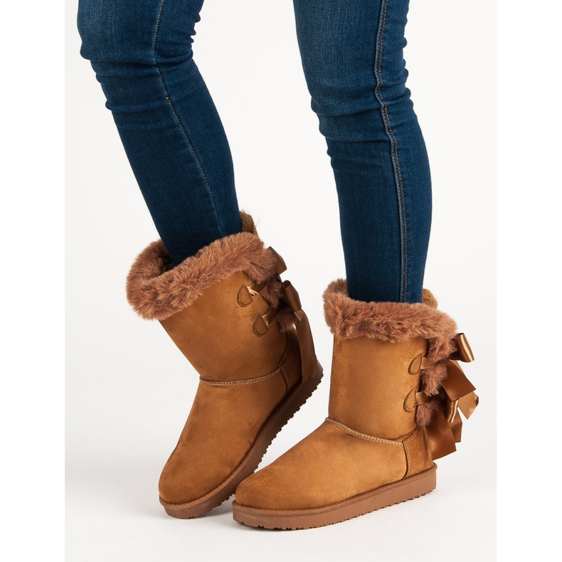 High Mukluki With Bows brown 1