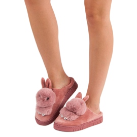 Warm slippers pink 2