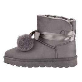 Gray Mukluki With Pompons grey 1