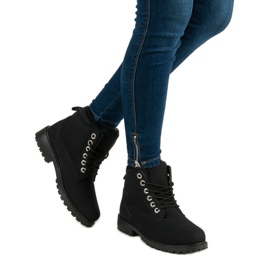 Classic black hiking boots 2