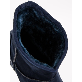 Snow Boots On The Platform blue navy blue 2