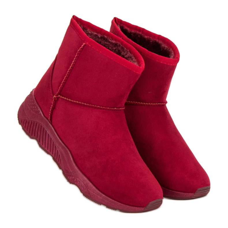 Snow Boots On The Platform red 1