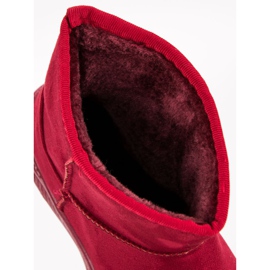 Snow Boots On The Platform red 2