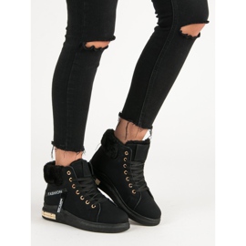 Insulated High Sneakers black 2