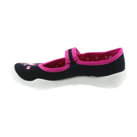Befado children's shoes ballerina slippers 114X323 pink navy blue 2 Befado children's shoes ballerina slippers 114X323 pink navy blue 2