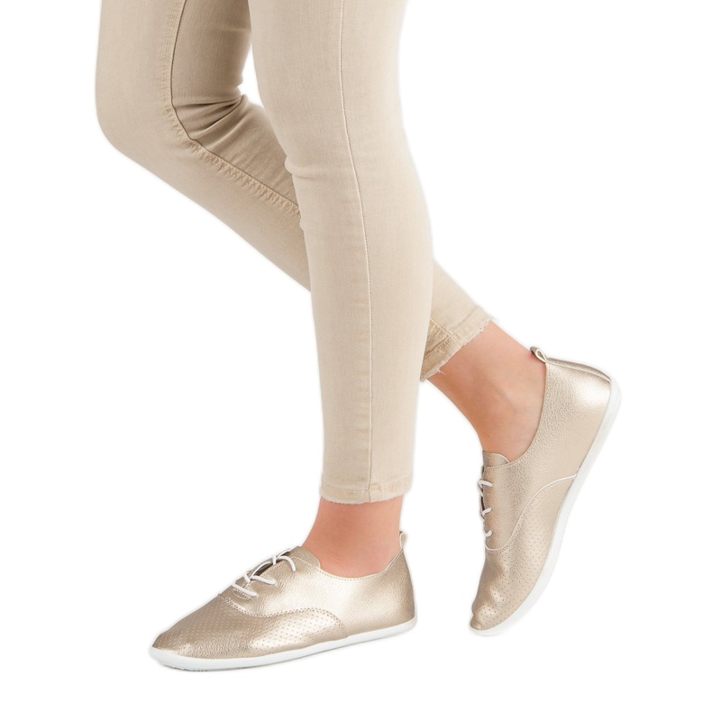 Golden Knotted Sneakers 2