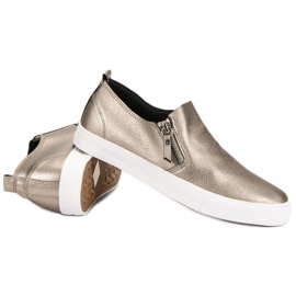 Sneakers With A Zipper yellow 1