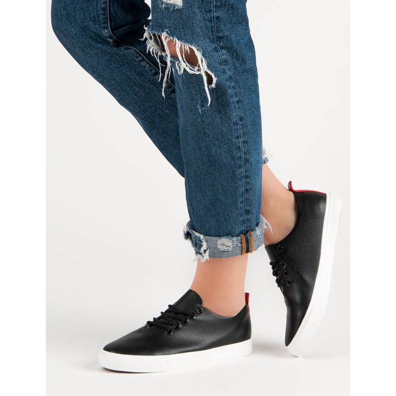 Tied Sneakers black 1