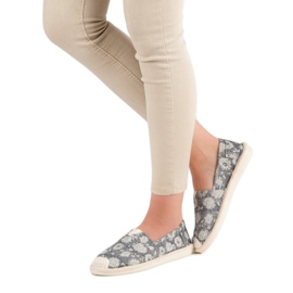 Small Swan Fashionable Espadrilles grey 2