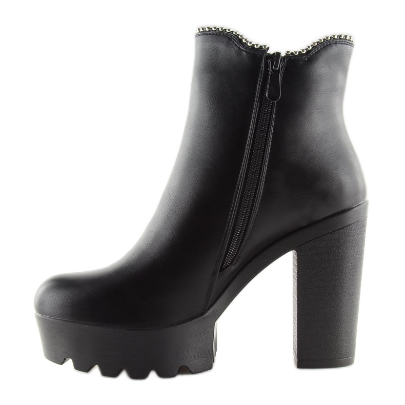 Black platform boots 123-30-1 Black 1