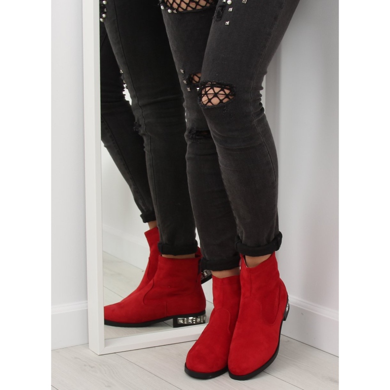 Red Women's red boots 168-176 Red 1