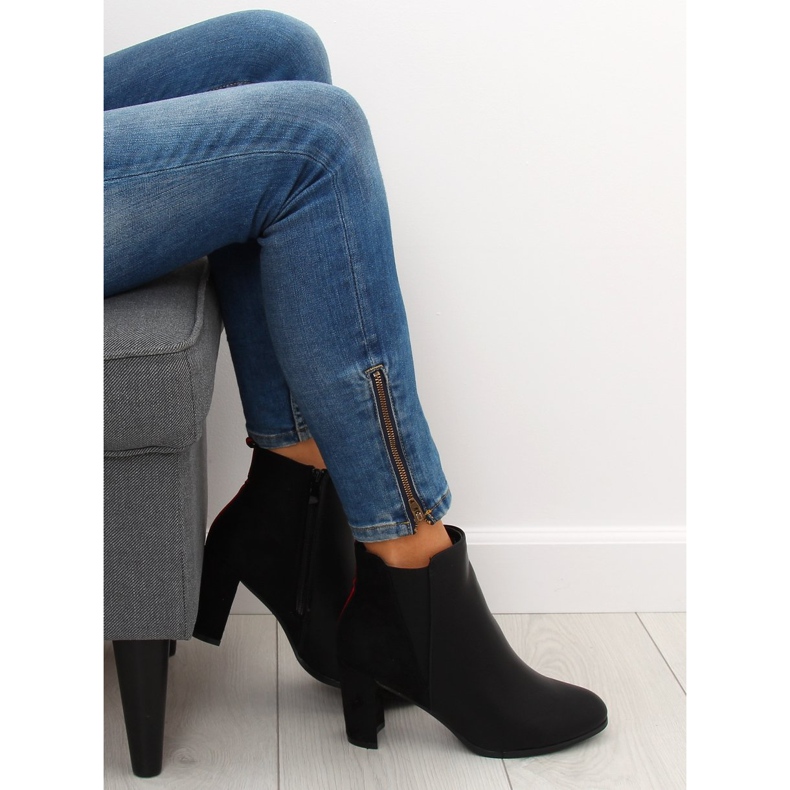 Black high-heeled boots A5580 Black 1