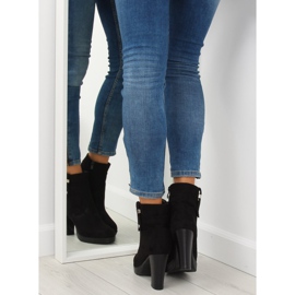 Black high-heeled boots BK3233 Black 1