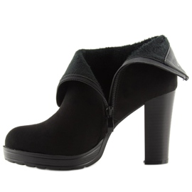 Black high-heeled boots BK3233 Black 2