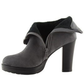 Gray High-heeled boots BK3233 Gray grey 2