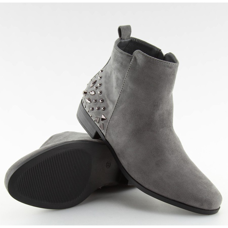 Gray Jodhpur boots MB188-112 Gray grey 1