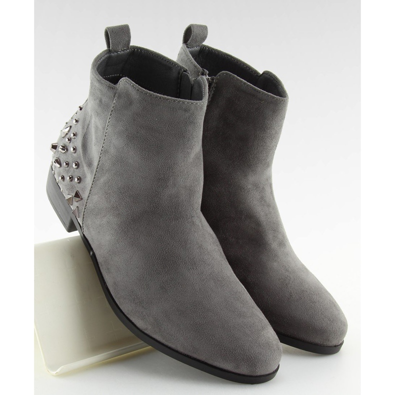 Gray Jodhpur boots MB188-112 Gray grey 2