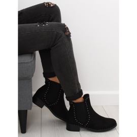 Black Chelsea boots for women 1002-1 Black 1