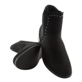 Black Chelsea boots for women 1002-1 Black 2