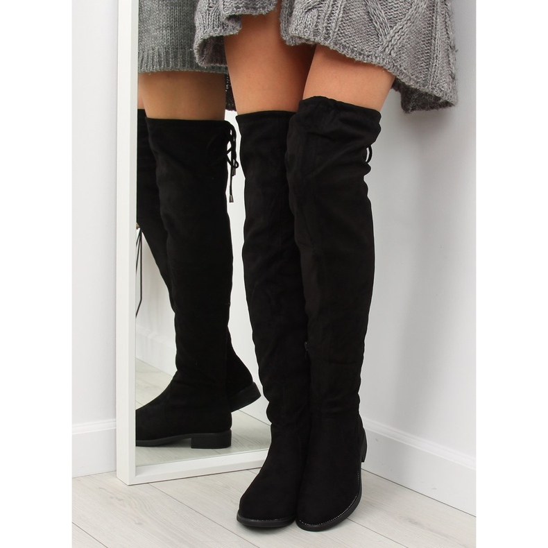 Black women's thigh boots 7367-PG Black 1 Black women's thigh boots 7367-PG Black 1