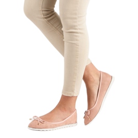 Small Swan Powder ballerinas pink 2 Small Swan Powder ballerinas pink 2