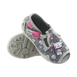 Befado slippers children's shoes 213P107 grey pink 5