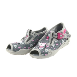 Befado slippers children's shoes 213P107 grey pink 3