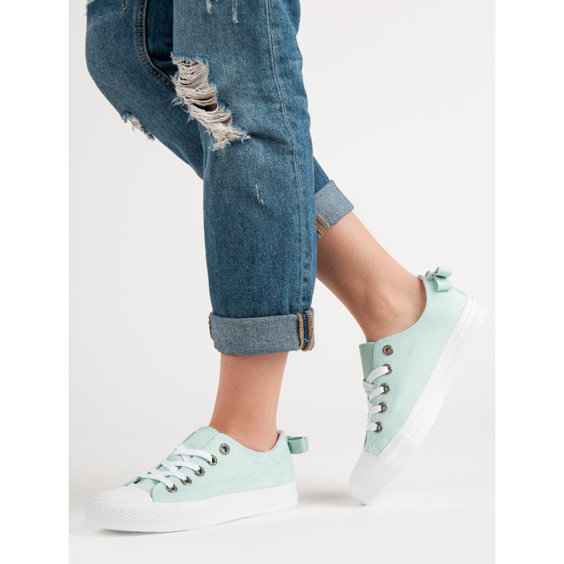 Mint Low Sneakers green 1