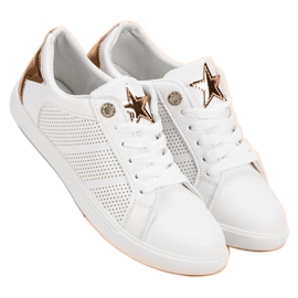 Low Sport Shoes white yellow 2