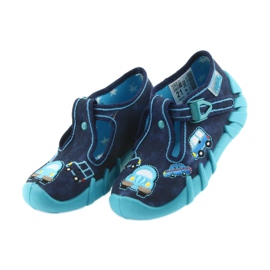 Befado slippers children's shoes 110P342 blue navy blue 3