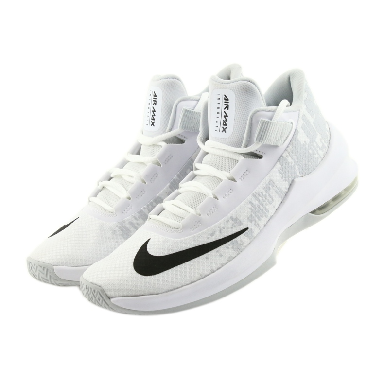 Nike Air Max Infuriate 2 basketball shoe white white 2 Nike Air Max Infuriate 2 basketball shoe white white 2