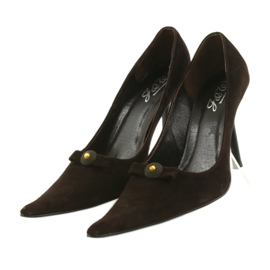 Leather pumps brown 4 Leather pumps brown 4
