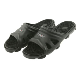 American Club men's black pool slippers 5 American Club men's black pool slippers 5