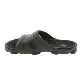 American Club men's black pool slippers 2
