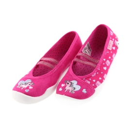 Befado children's shoes ballerinas slippers 116X237 pink 3 Befado children's shoes ballerinas slippers 116X237 pink 3