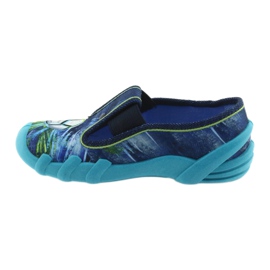 Befado children's shoes slippers 290X180 blue green navy blue 2