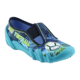 Befado children's shoes slippers 290X180 blue green navy blue 1