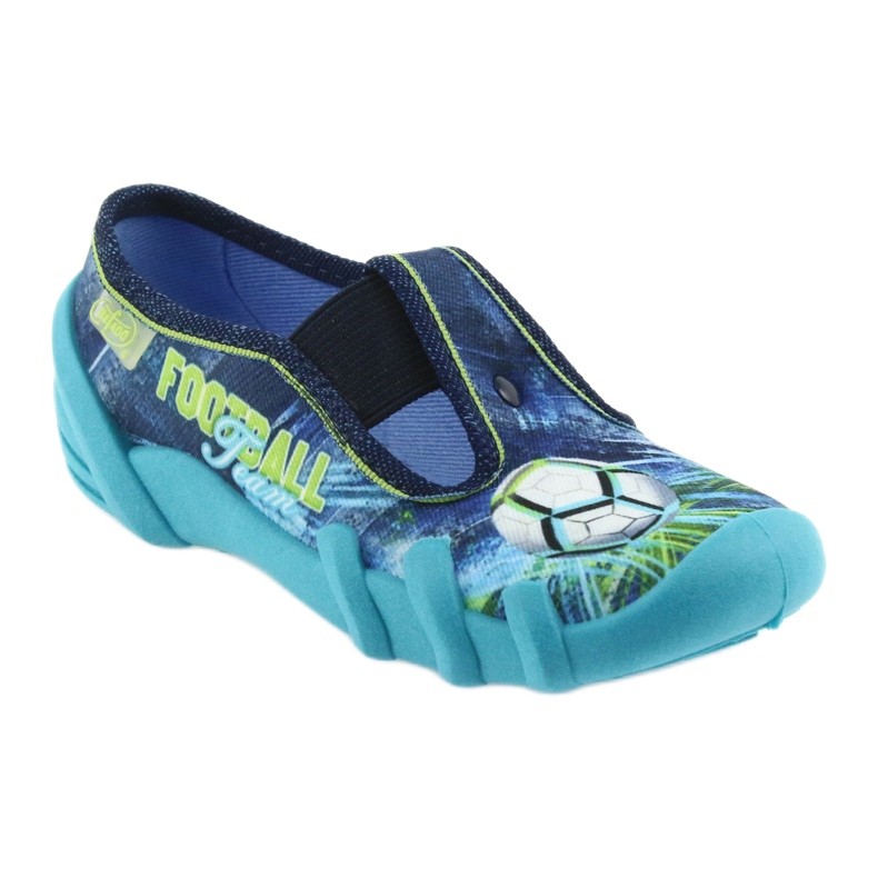 Befado children's shoes slippers 290X180 blue green navy blue 1 Befado children's shoes slippers 290X180 blue green navy blue 1