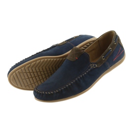 Riko Men's moccasins navy/brown 781 blue 4