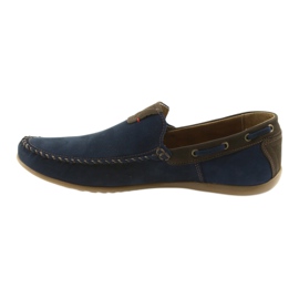 Riko Men's moccasins navy/brown 781 blue 2