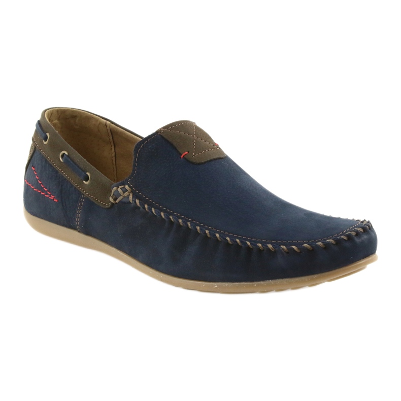 Riko Men's moccasins navy/brown 781 blue 1
