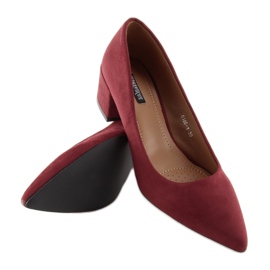 Pumps with high heels maroon 5186 Wine Red 1