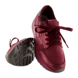 X-9733 Wine Red claret sports shoes 1