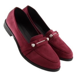 Women's burgundy loafers 3117 Red 2