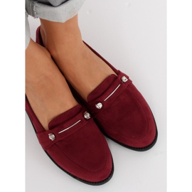 Women's burgundy loafers 3117 Red 1